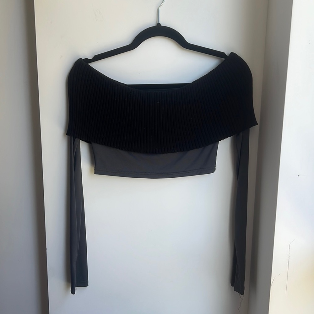 Off the shoulder crop top